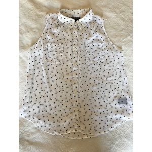 Black and white sheer 🖤 top